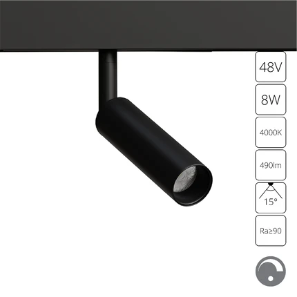 Магнитный трековый светильник LINEA 0.1-10V Arte Lamp A4680PL-1BK