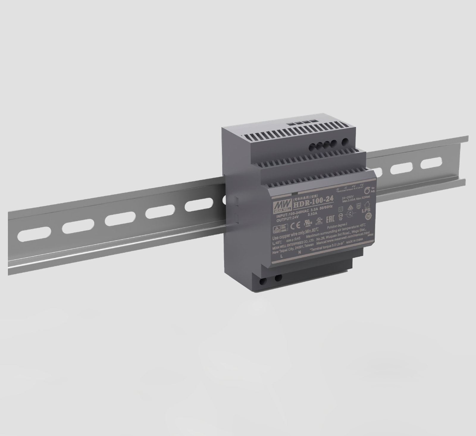 Блок питания на DIN-рейку MW · 60W / 2,5A